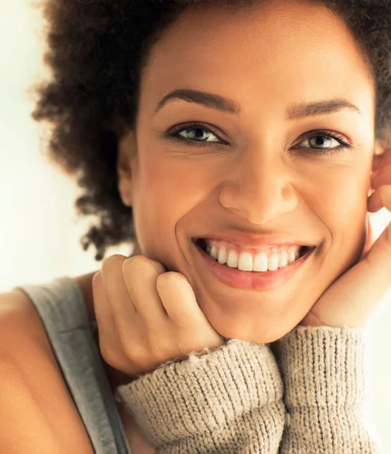 woman african american smiling