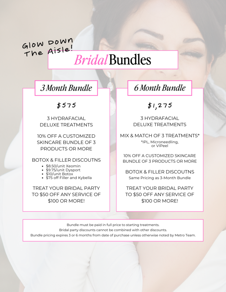 Metro Medspa Bridal Bundles